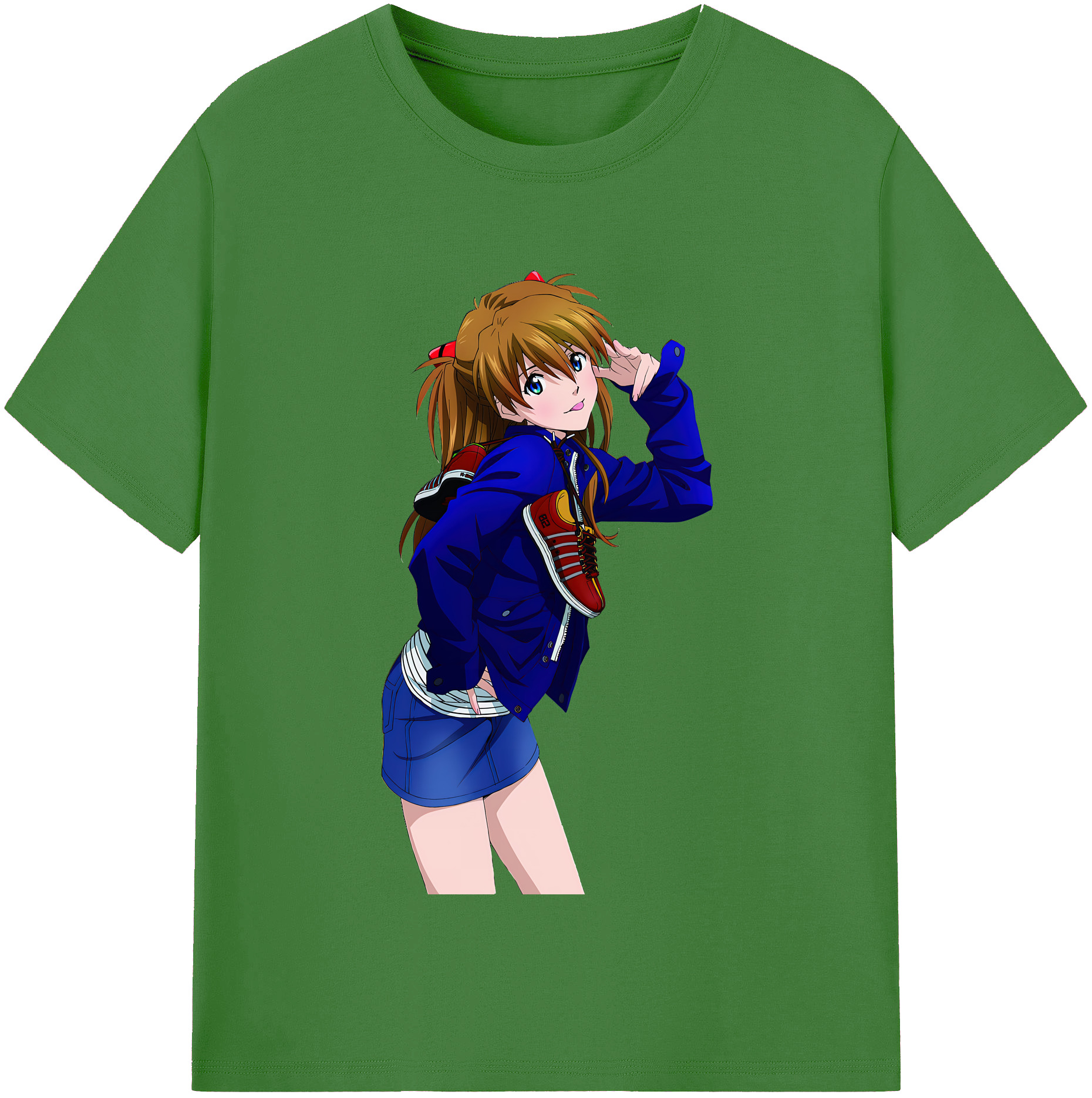 （画像用） EVA 新世紀エヴァンゲリオン レディースカジュアルプリントTシャツ（綿100％）